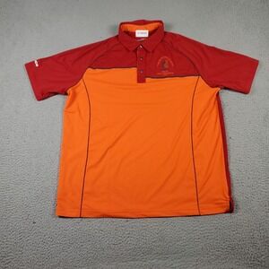 Sunice Polo Shirt Mens Large Red Golf Casual Short Sleeve Adult